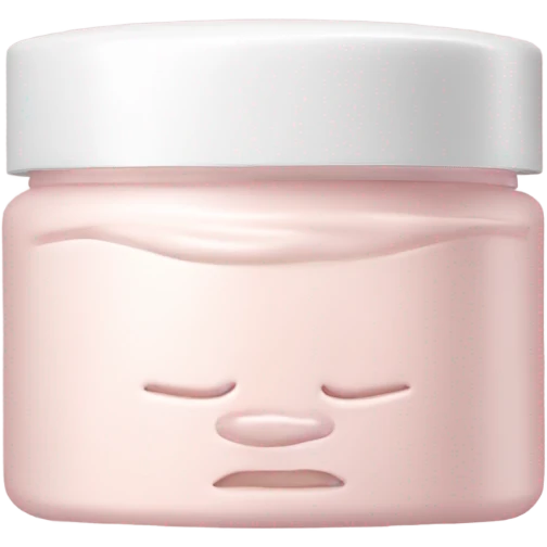 aesthetic pink jar of face cream  emoji