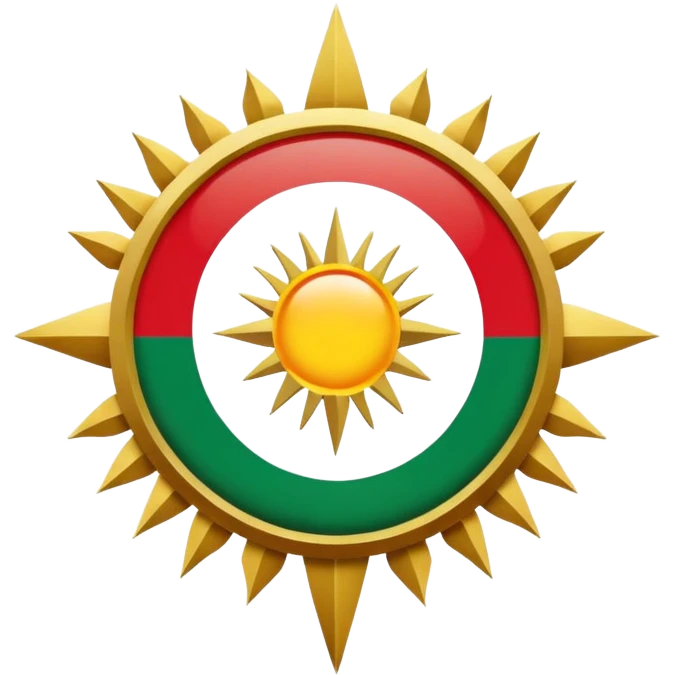 Kurdistan flagge emoji