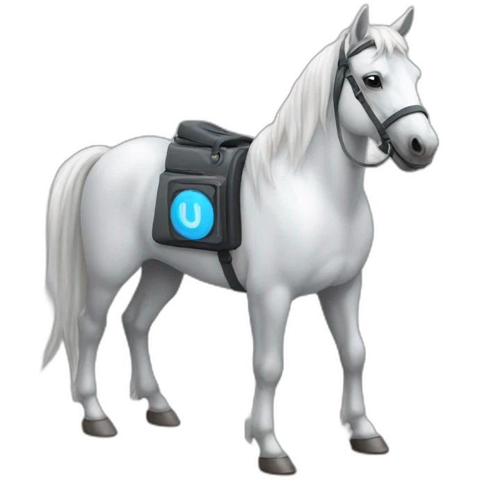 Un ordinateur quantique qui fait du cheval emoji