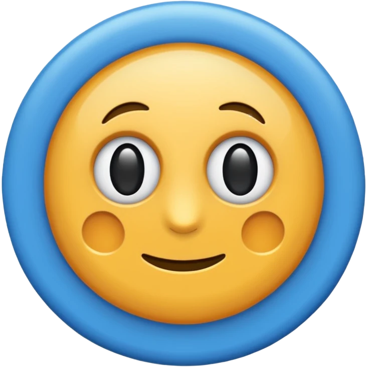 Un verificado blanco con el fondo azul y dentro de un circulo emoji