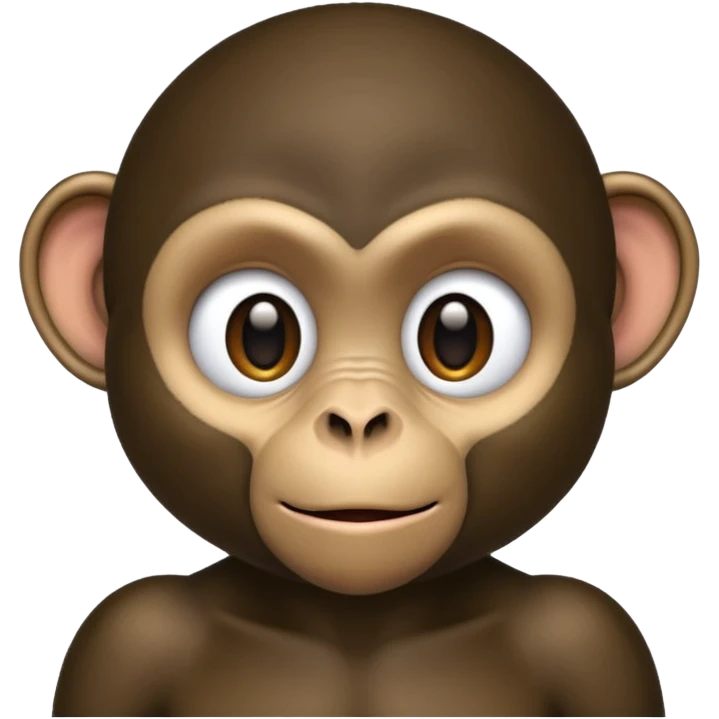 black monkey with human emoji