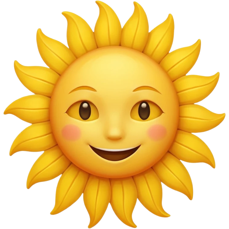 smiling sun emoji