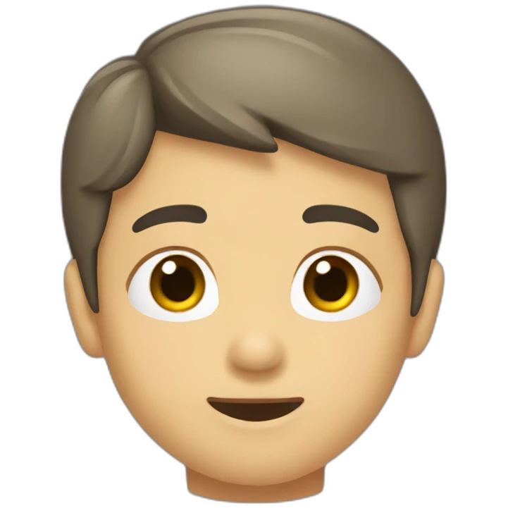 niño haciendo popo emoji
