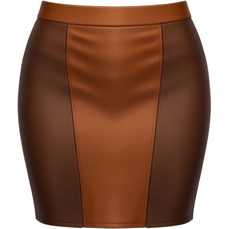 brown leather tight skirt emoji emoji