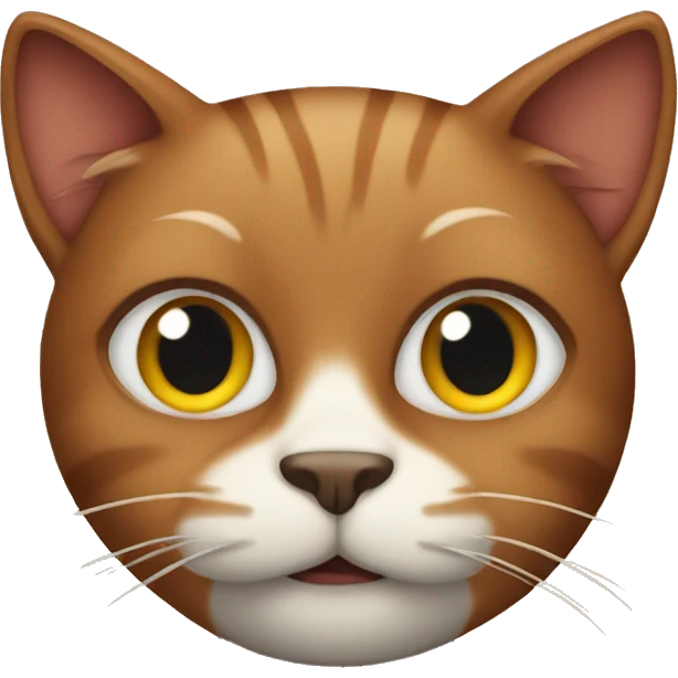 Brown cat with muscles  emoji