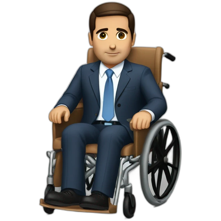 michael-scott-in-a-wheelchair emoji