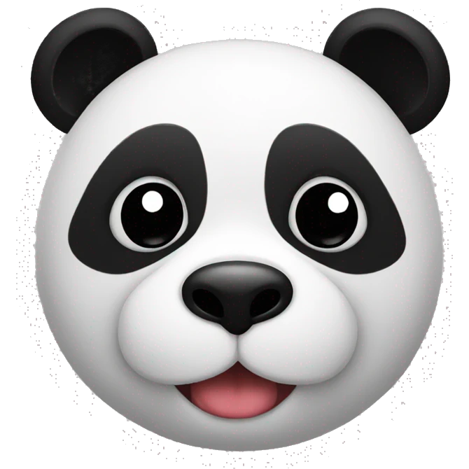 Kissing panda  emoji