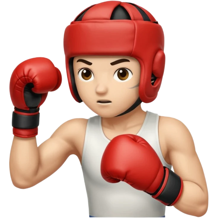 اغرب ايموجي ايموجي رجل لابس خوذة ملاكمة لابس قفاز ولاكم  لكمه مستقيمه يسار اصنع هذا الايموجي emoji