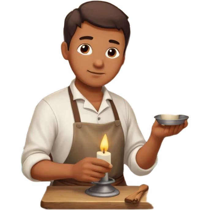 Candle Maker man  emoji