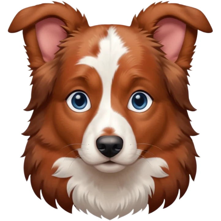 Berger australien rouge merle yeux bleus emoji