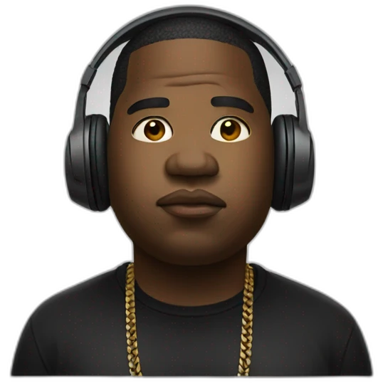 biggie and headphones emoji