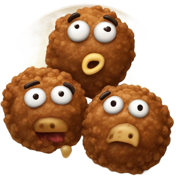  deux boulettes de viande emoji