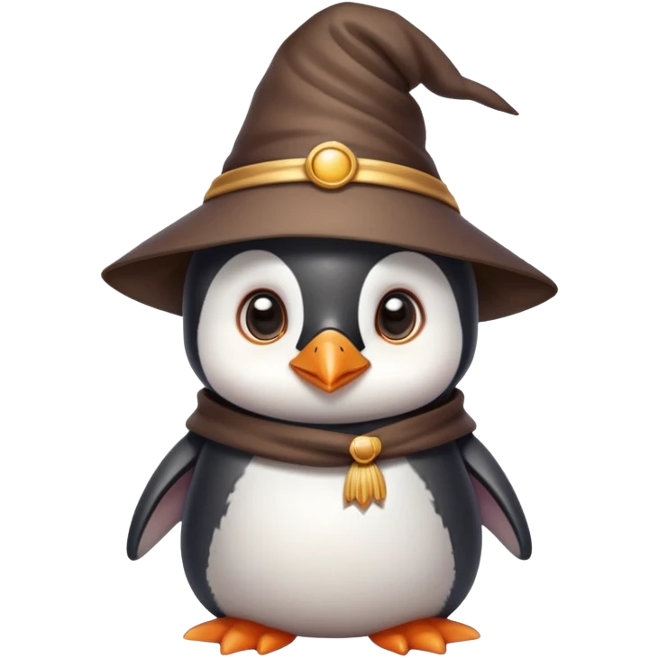 cute baby Penguin Wizard emoji