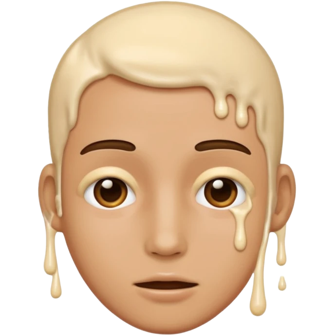 Cum on her face emoji