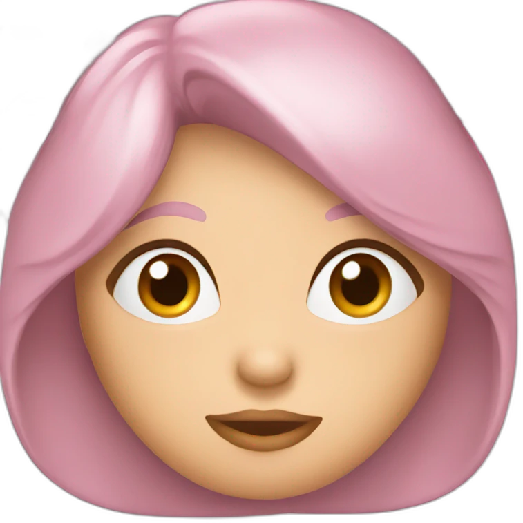 Un fiocco di colore rosa emoji