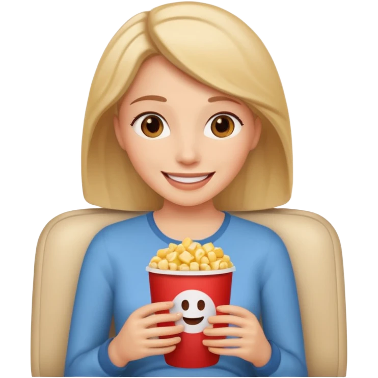 영화보는 여자 emoji