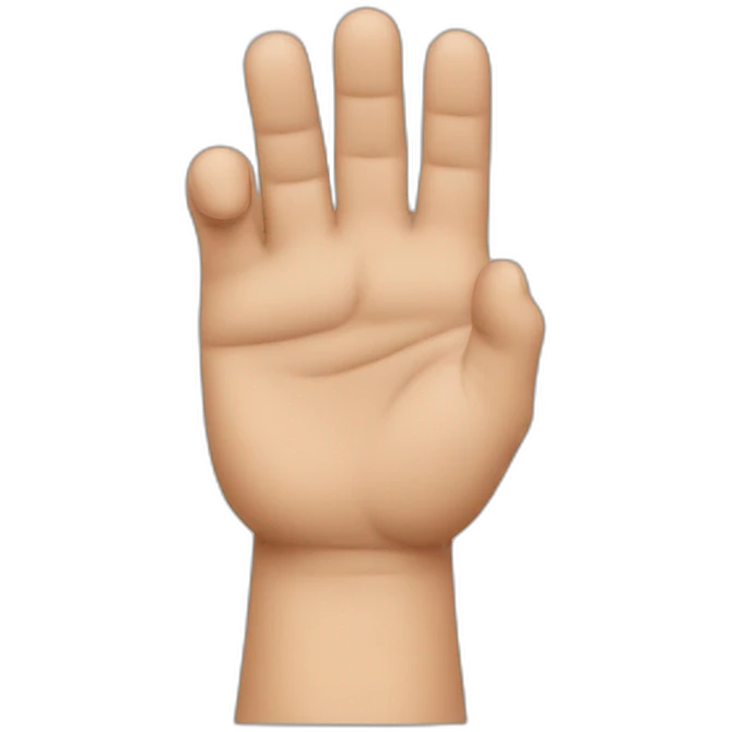 three-thick-fingers-upside-down emoji