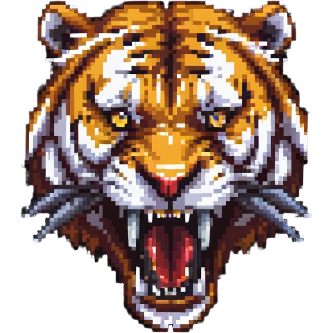 saber-toothed tiger with long fangs, ice age predator emoji