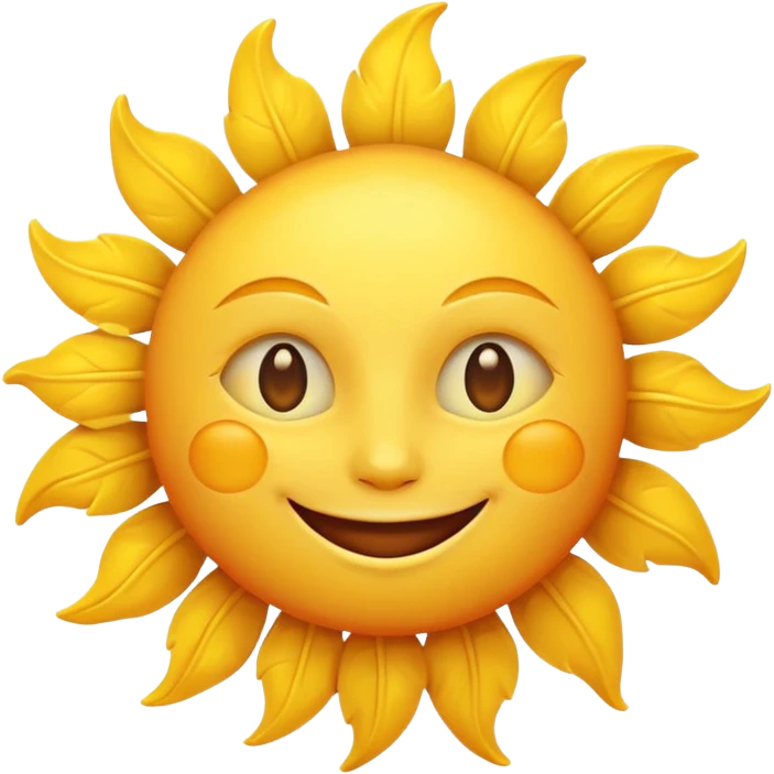 smiling sun emoji emoji