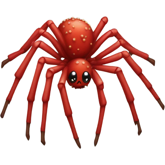 red studded spider emoji