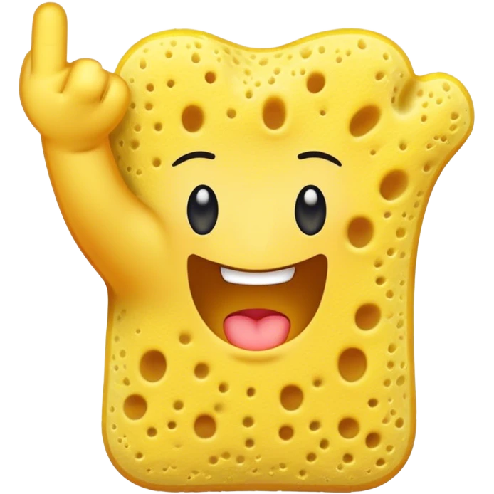 sponge middle finger emoji