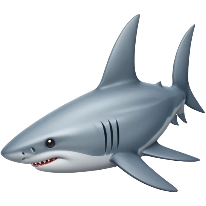 A shark fin out of water emoji