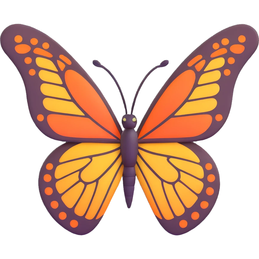 A butterfly emoji