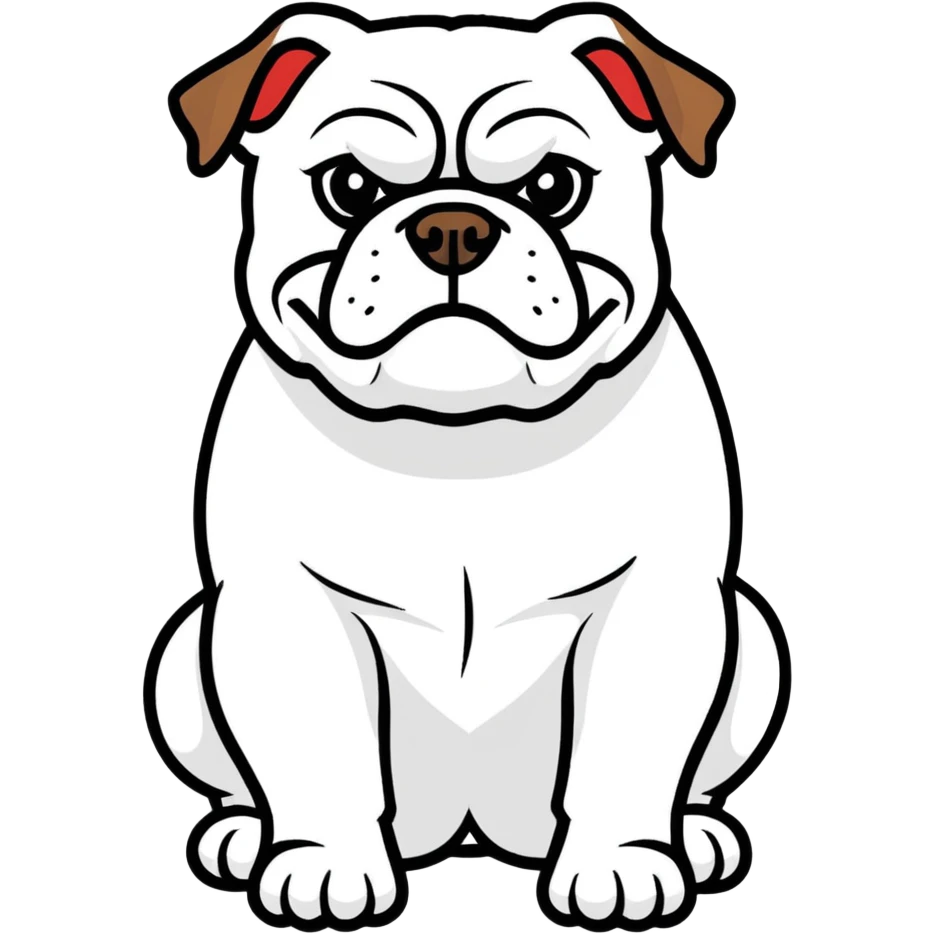 University of Georgia bulldog ￼ emoji