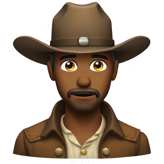 sad cowboy emoji