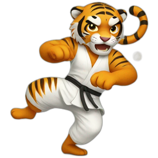 Kung Fu Tiger emoji