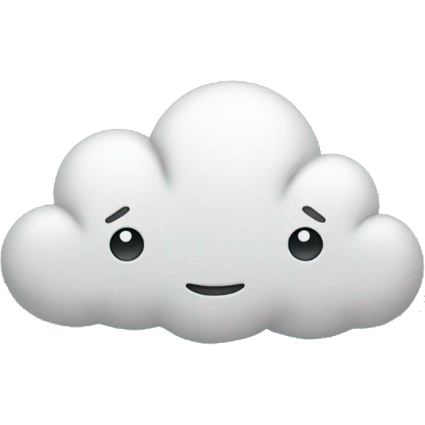 Rainy cloud emoji