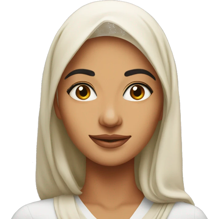  head shot of Middle Eastern Woman in Her 30s emoji