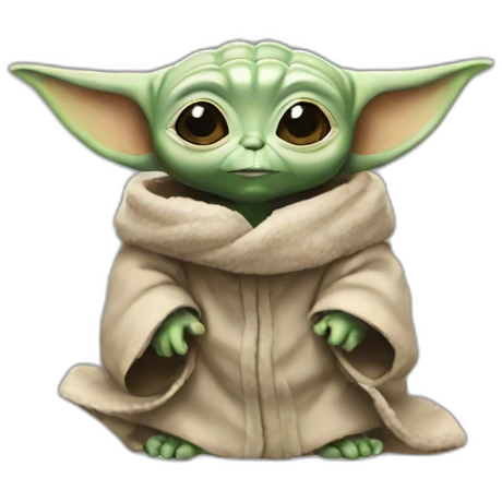 Baby Yoda play emoji