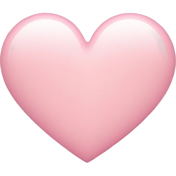 Light pink heart emoji