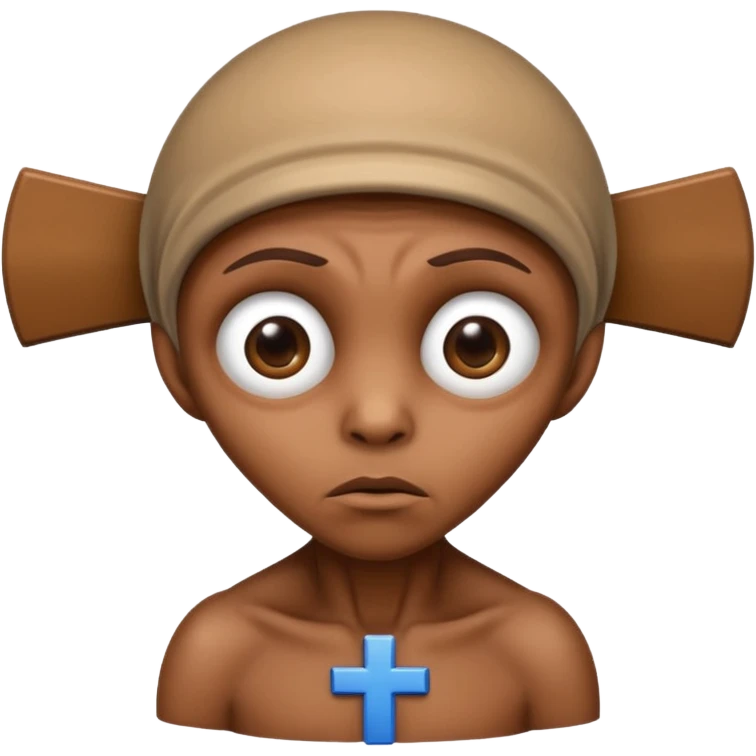 ET from the movie on the cross emoji