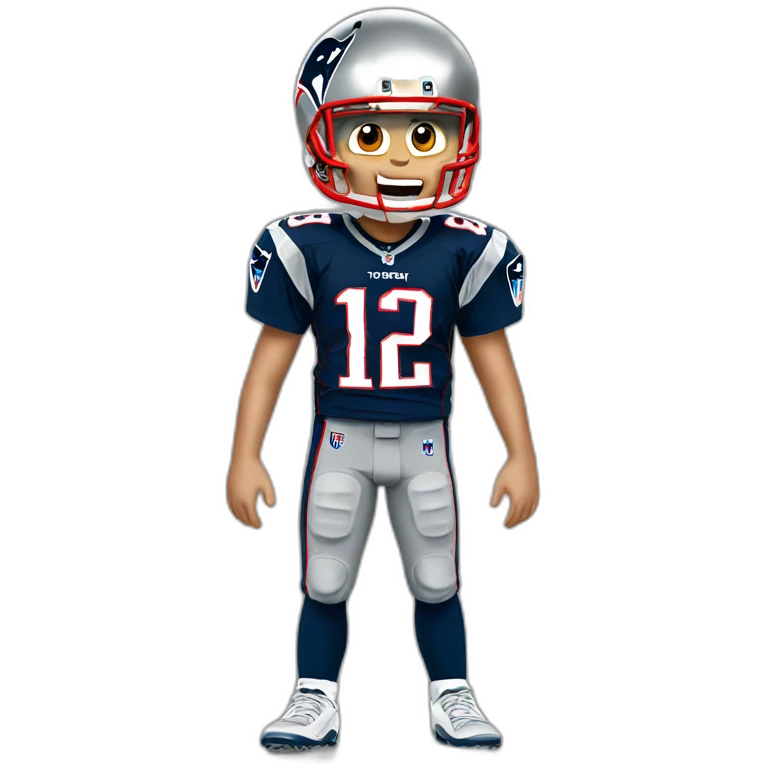 Tom brady passing full body emoji