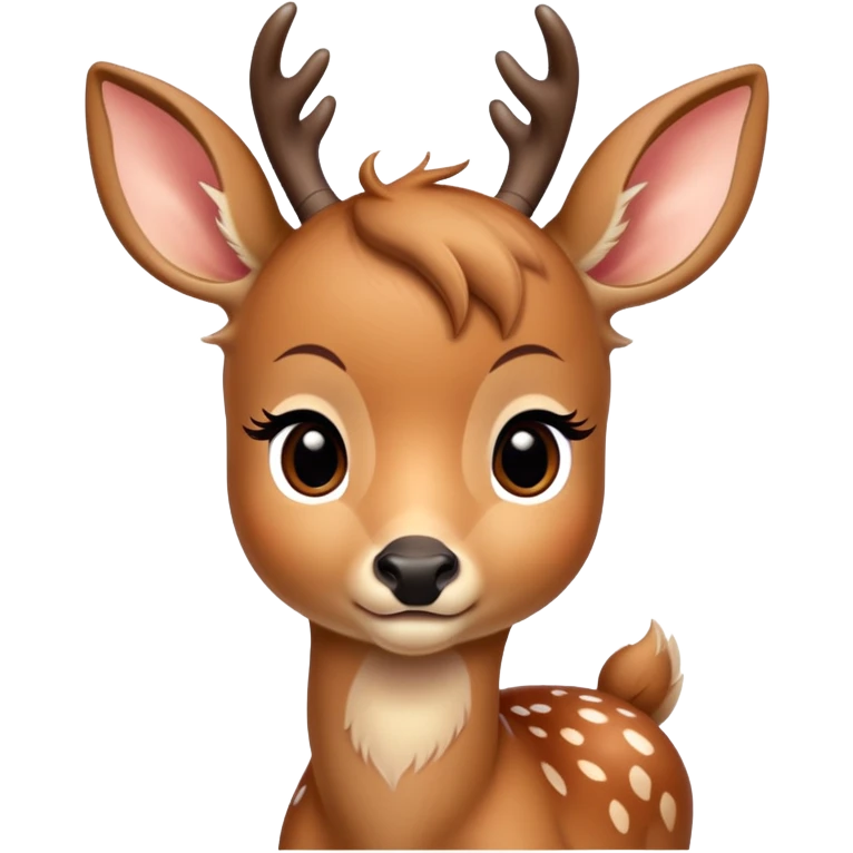 Bambi cute deer wearing ralph lauren  emoji