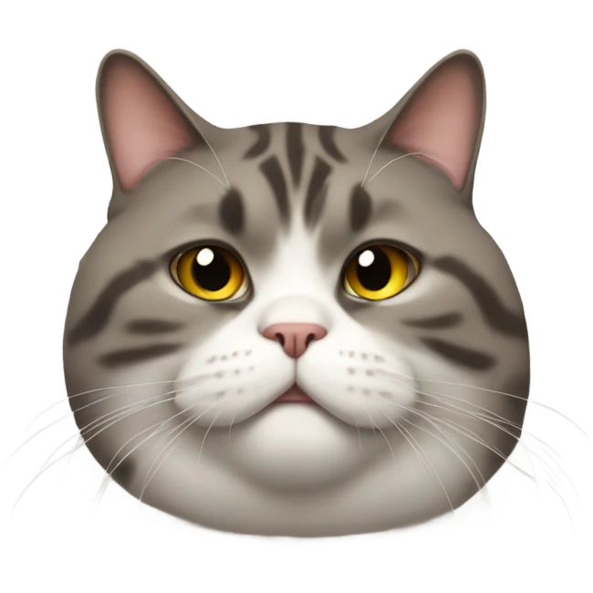 Very very extremely fat cat emoji