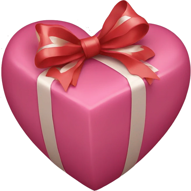heart present with bow emoji