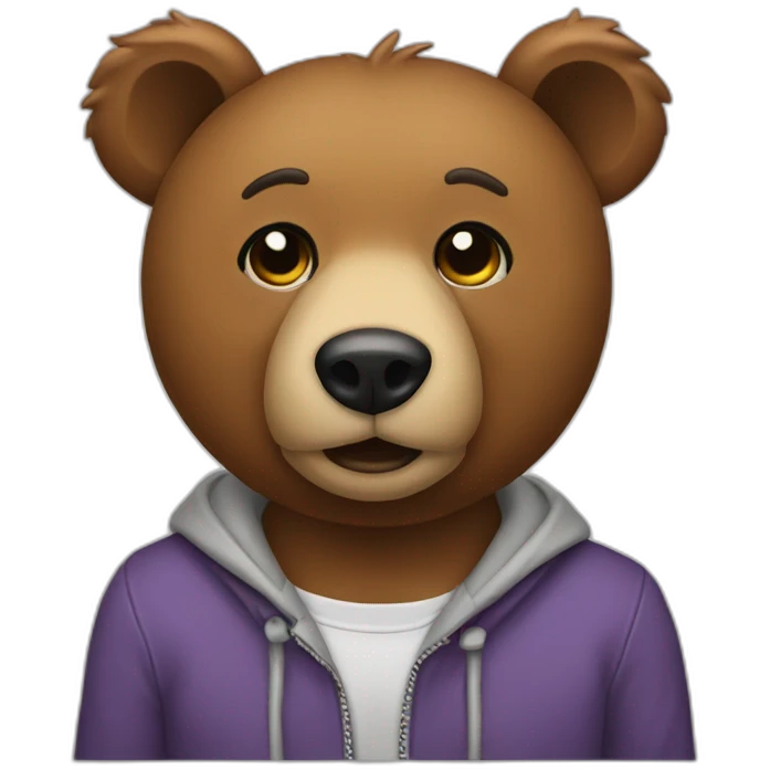 college dropout bear emoji