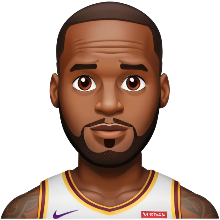 LeBron with heart eyes emoji