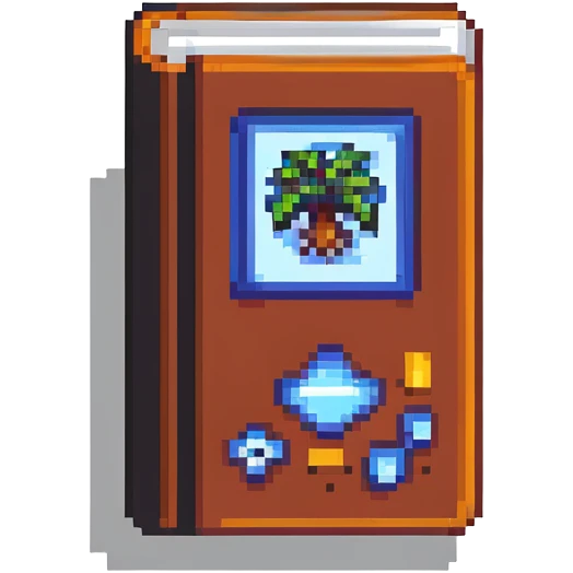 8-bit book icon emoji