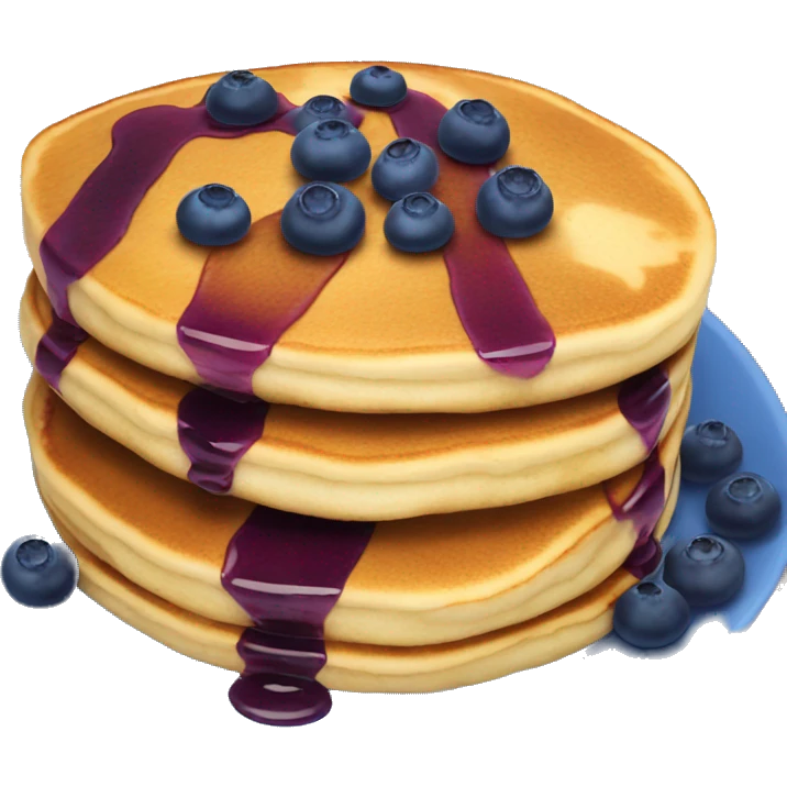 Blueberry pancakes  emoji