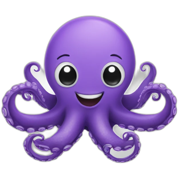Smiling octopus emoji