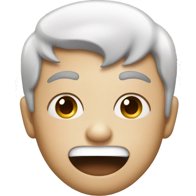 A face that says oh stop it!  emoji
