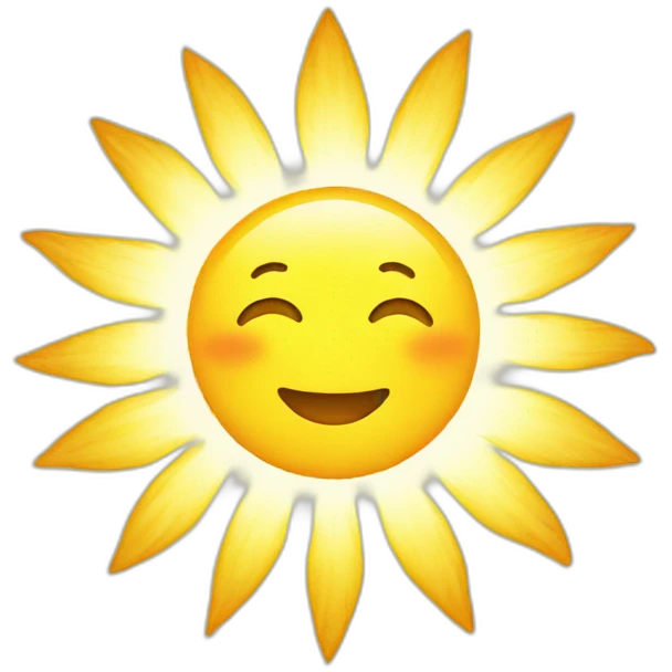 Bright sun emoji