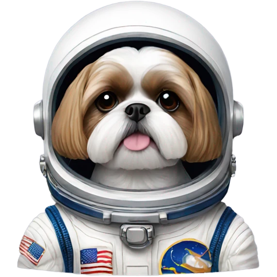 Shih Tzu astronaut emoji