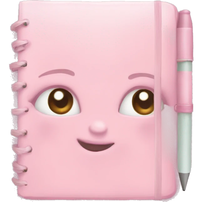 pastel pink journal emoji