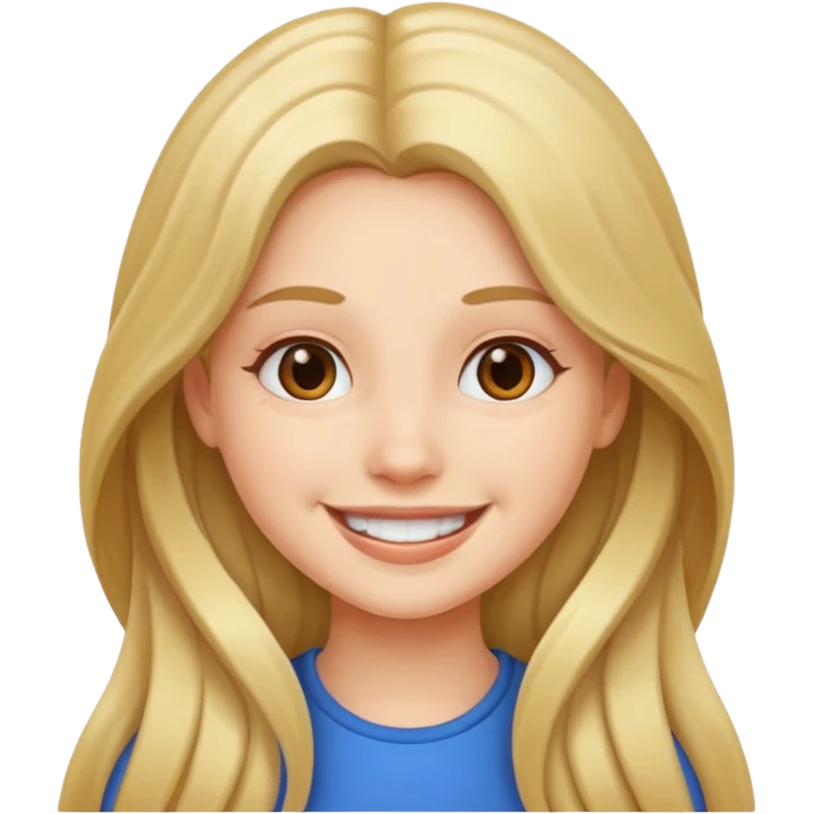 can you make her smiling?  emoji