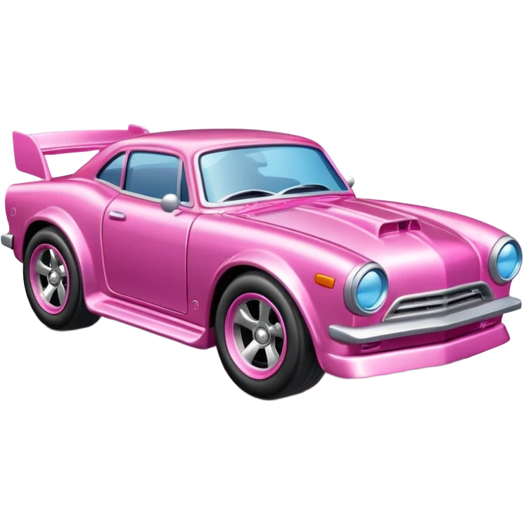 carrito hot wheels rosa  emoji